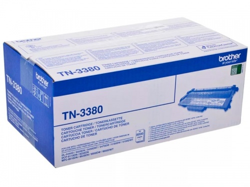 Тонер-картридж Brother TN-3380 для HL-5440D/HL-5450DN/HL-5470DW/HL-6180DW, DCP-8110/DCP-8250, MFC-8520/MFC-8950 (8000 стр.)