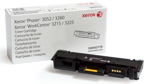 Тонер-картридж Xerox 106R02778 для Xerox WorkCentre 3215/3225, Phaser 3052/3260 (черный) (3000 стр.)