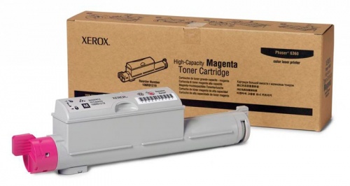 Тонер-картридж Xerox 106R01219 для Xerox Phaser 6360 (пурпурный, 12000 стр.) Тонер-картридж Xerox 106R01219 для Xerox Phaser 6360 (пурпурный, 12000 стр.)