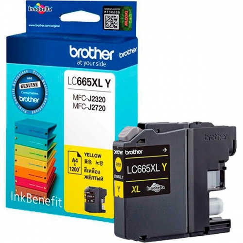 Картридж Brother LC665XL Y (желтый) MFC-J2320/MFC-J2720 (1200 стр.)