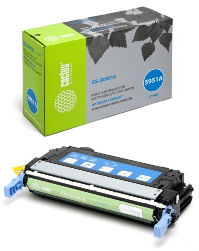 Картридж HP Q5951A (голубой) HP Color LaserJet 4700/4700dn/4700n/4700dtn (10000 стр.) аналог