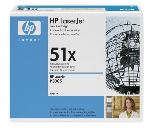 Картридж HP Q7551X (черный) HP LaserJet P3005, M3027/M3035mfp (13000 стр.)