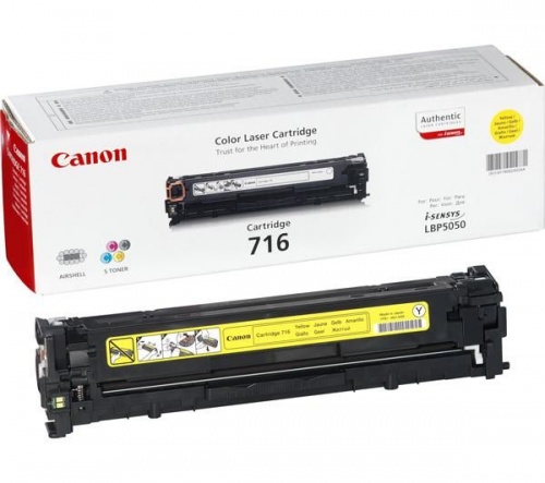 Картридж Canon 716Y (желтый) Canon LBP-5050/LBP-5050N, MF-8030/MF-8040/MF8050/MF-8080Cw (1500 стр.)