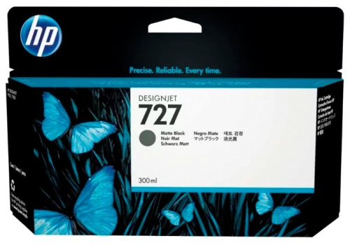 Картридж HP C1Q12A №727 Matte Black (матовый черный) HP DesignJet T920/T1500/T2500 (300мл) ПОД ЗАКАЗ !