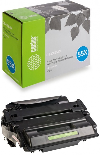 Картридж HP CE255X (черный) HP LaserJet Enterprise P3015/P3015d/P3015dn/P3015x, Enterprise 500 M525dn/M525f/M525c, Pro M521dn/M521dw, Canon 724H LBP-6750/LBP-6780 (12500 стр.) аналог