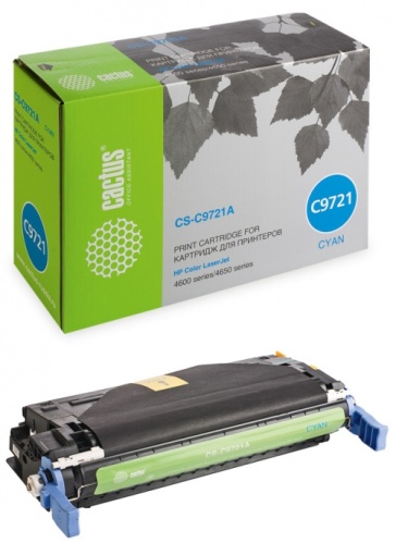 Картридж HP C9721A (голубой) HP Color LaserJet 4600/4600N/4600DN/4650/4650N (8000 стр.) аналог