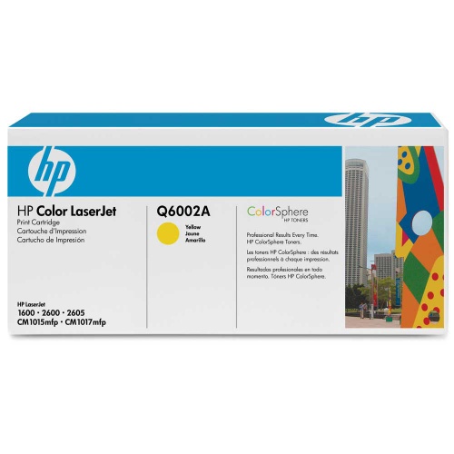 Картридж HP Q6002A №124A (желтый) HP Color LaserJet 1600/2600/2605, CM1015mfp/CM1017mfp (2000 стр.)