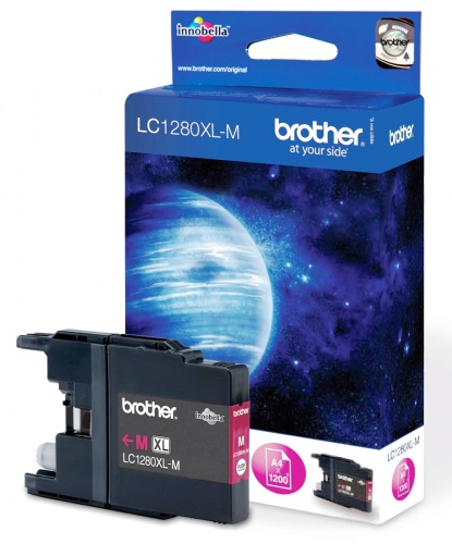 Картридж Brother LC1280XL M (пурпурный) MFC-J5910DW/MFC-J6510DW/MFC-J6710DW/MFC-J6910DW (13,3мл., 1200 стр.)