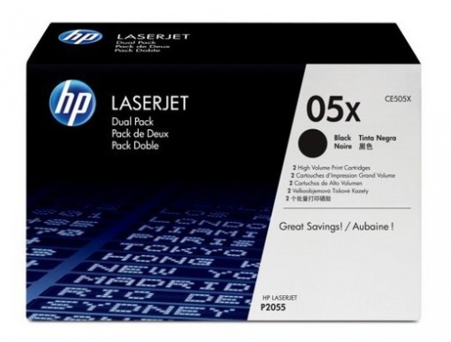 Картридж HP CE505XD (черный) HP LaserJet P2055 (6500 стр. x 2шт)