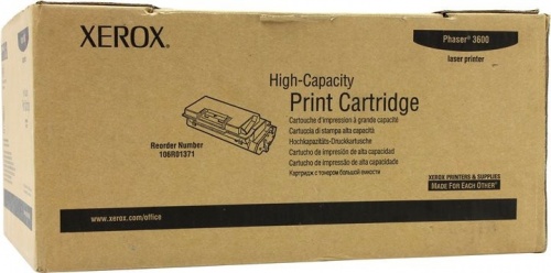 Принт-картридж Xerox 106R01371 для Xerox Phaser 3600 (черный, 14000 стр.)