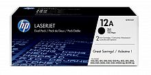 Картридж HP Q2612AF (черный) HP LaserJet 1010/1012/1015/1018/1020/1022/3015/3020/3030/3050/3052/3055, M1005/M1319F/MFP (2000 стр. x 2шт) двойная упаковка