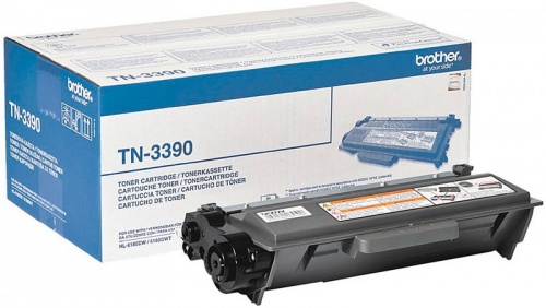 Тонер-картридж Brother TN-3390 для HL-5440D/HL-5450DN/HL-5470DW/HL-6180DW/HL-6180DWT, DCP-8110/DCP-8250, MFC-8520/MFC-8950 (12000 стр.)