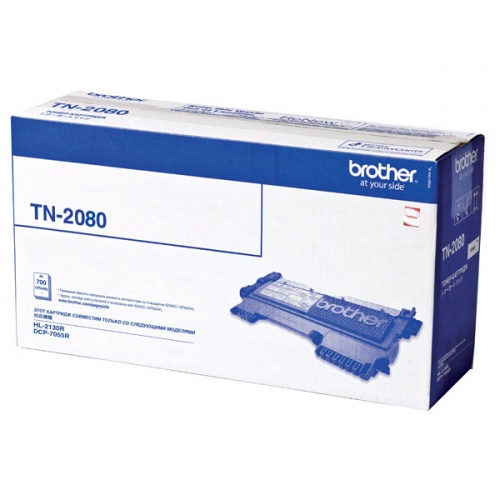 Тонер-картридж Brother TN-2080 для HL-2130R, DCP-7055R/DCP-7055WR (700 стр.)