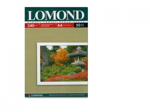 Бумага Lomond 0102135 глянцевая 240г/м2, A4 50л.